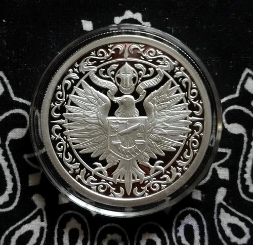 Destiny Series The Raven Proof 2oz .999 Silver Round. Mint Condition Knight