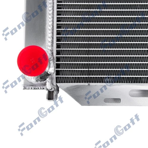 2 Row Aluminum Radiator For 1979-93 Ford Mustang Foxbody LX GT Cobra V6 V8. - Picture 5 of 8