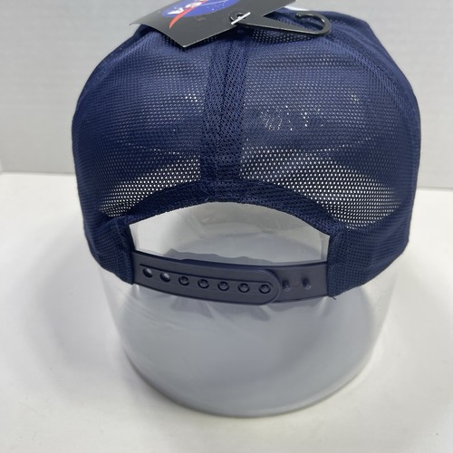 NASA Tie Dye Blue Snap Back Truckers Hat Shuttle Patch NASA Patch Adjustable NWT - 第 3/9 張圖片