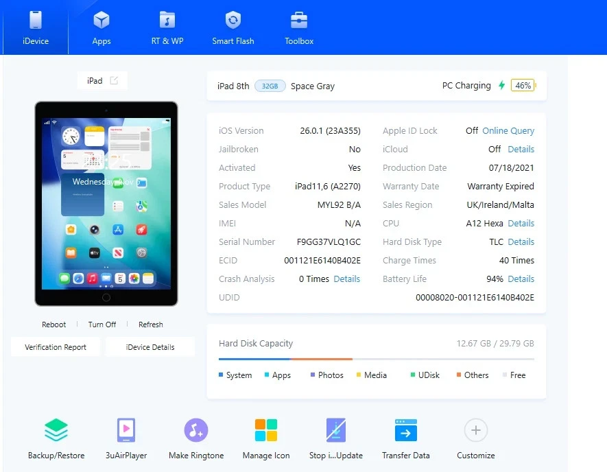 Apple iPad 9th 8th 32GB/64GB WIFI Unlocked very Good Condition Christmas offer - Image 2 of 4