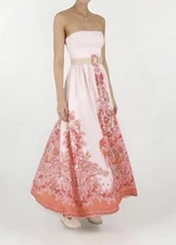 ZIMMERMANN- Violet Floral Linen Maxi Dress Size 2/AUS 12/US 8-As New RRP $795