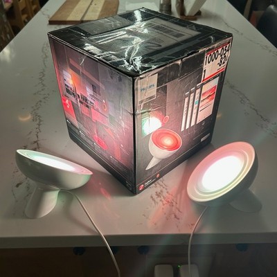 Philips Hue Bloom Smart Table Lamp 2 Pack - Pair