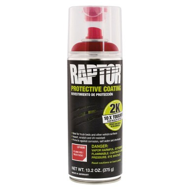 U-POL Flame Red, Raptor 2K Bed liner, Aerosol 4886