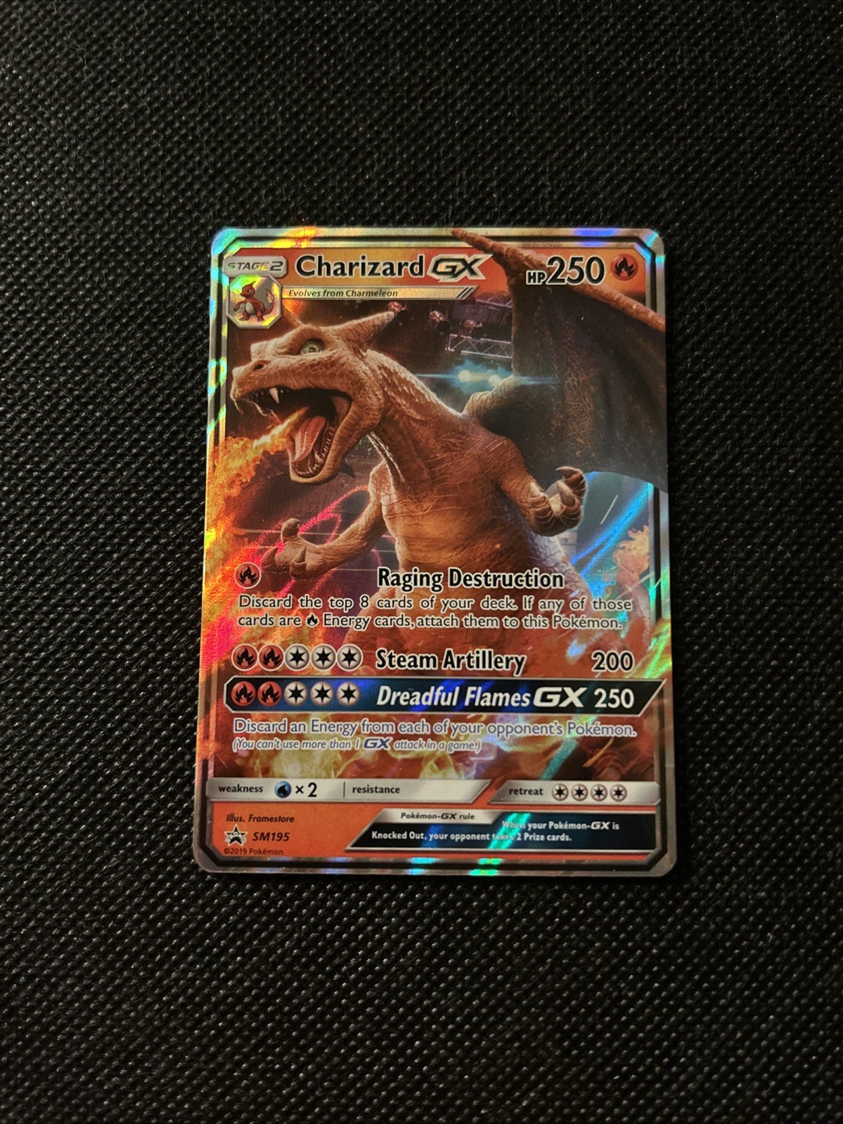 Pokémon TCG Charizard GX SM195 Detective Pikachu Promo Holo Card NM/M Condition