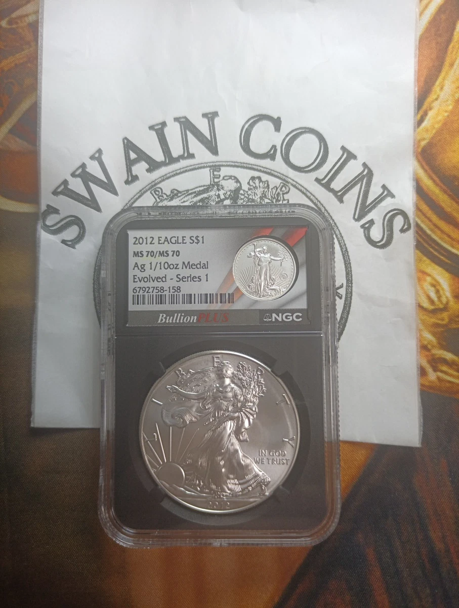 American Eagle MS 70 Graded 2012 Silver Bullion Coins for sale | eBay