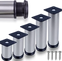 MöBelfüßE Edelstahl Verstellbar (4Er Set) Ø50Mm | HöHe: 50Mm (+20Mm) SchrankfüßE