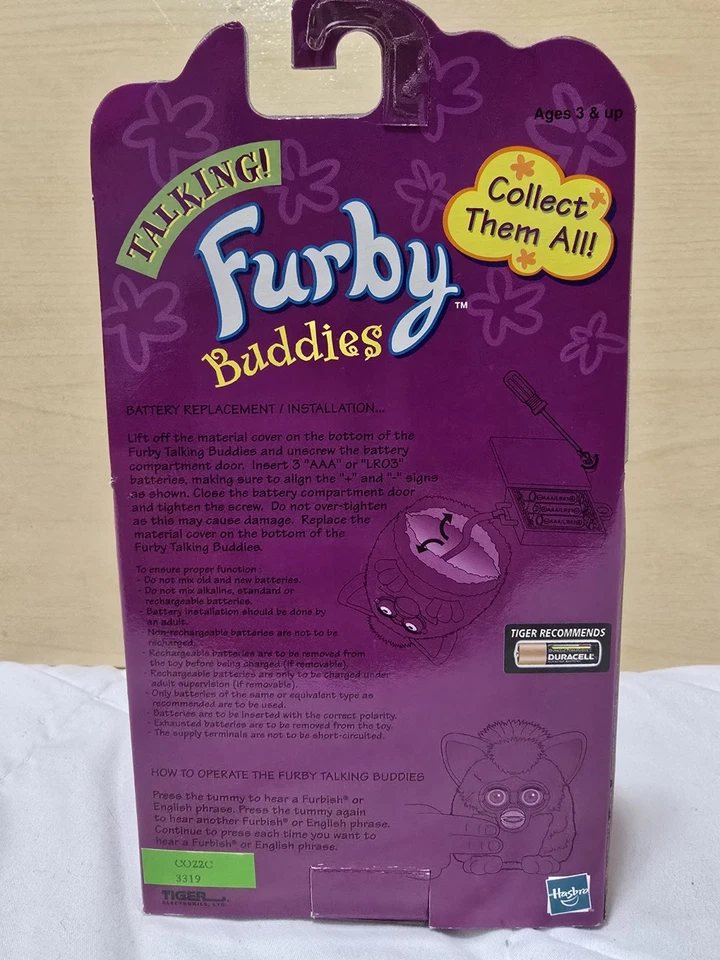 1999 Hasbro Tiger электронный говорить Furby друзья модель 70-753 новый в коробке - Изображение 4 из 4