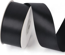 1-1/2 Inch X 25 Yards Solid Color Satin Ribbon Roll, Ribbons Great for Gift Wrap