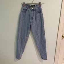 Vintage Anchor Blue Classic High Rise Jeans Size 7/8 M 24inches Light Wash