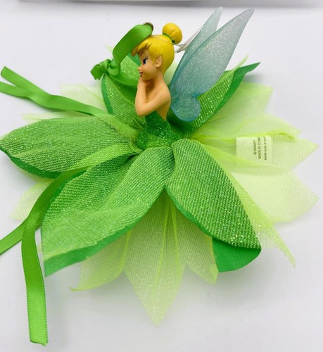 New Disney Parks Christmas Ornament of Princess Tinkerbell w/Glitter Mesh Skirt - Picture 5 of 12