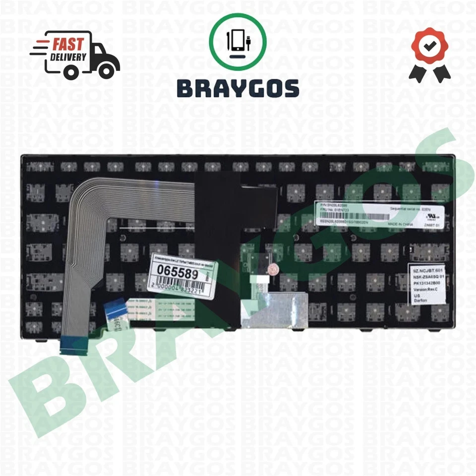 For Lenovo ThinkPad 13 Gen 2 T460S T460P T470S T470P UK Layout Laptop Keyboard - Image 3 of 3