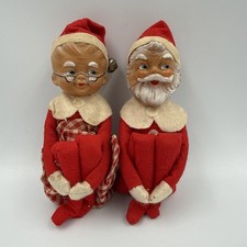 Vintage Santa Mrs Claus Christmas Knee Hugger...