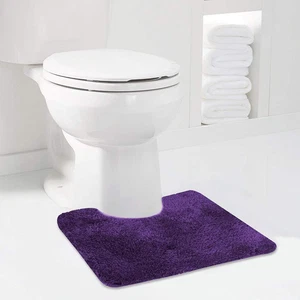 Contour Rug (20x24, Dark Purple) Non Slip Bath Mat for Bathroom - Water Absorben - Picture 1 of 9