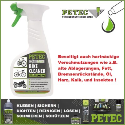 PETEC BIKE CLEANER SPRAY 500ML Bike Line Reiniger für Fahrrad Motorrad E-Bike