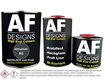 Autolack für Mitsubishi XG Majorca Black Metallic 1,25L Klarlack Set