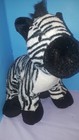 RARE FIESTA PROMO PLUSH STANDING ZEBRA 16.5" STUFFED ANIMAL TOY SO SOFT CUDDLY