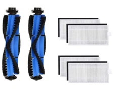 Replacement Parts/Accessory for Robotic Vacuum Cleaner, 2xRolling Brush 4xFilter