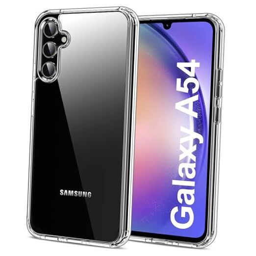 for Case Clear [Anti-Yellowing] Anti-Scratch Samsung Galaxy A54 5G A - Clear