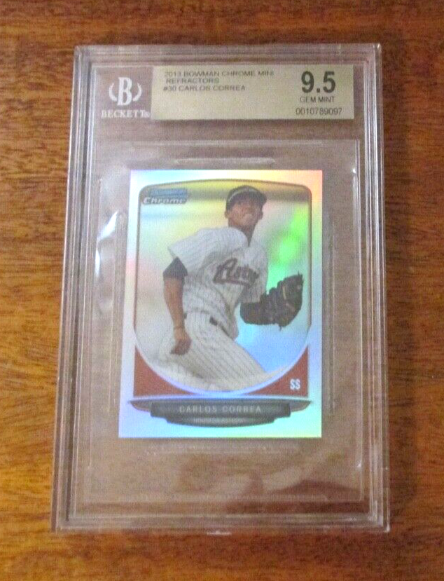 その他 CARLOS CORREA bowman refractor auto Bowman Carlos Correa Baseball 2013 Season Sports Trading Cards