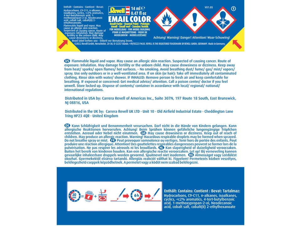 (156,43€/L) Revell Email Color 14ml Dose freie Wahl Farbdose - Bild 2 von 3