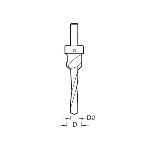 Trend 6200/6TC 6G TCT Countersink 12.7mmØ c/w 4.0mm Pilot - Picture 2 of 5