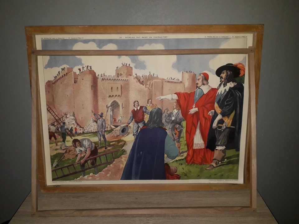 cadre scolaire 8 planches histoire collection rossignol vintage années 60 no1 - Photo 2/4