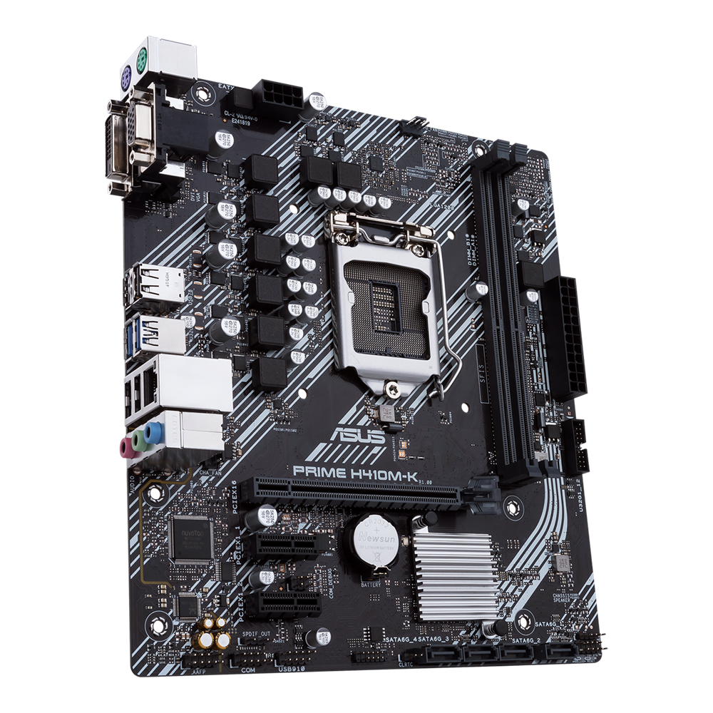 ASUS　PRIME H410M-A　LGA1200 ASUS PRIME H410M-K Intel H410 LGA 1200 micro ATX Motherboard DVI