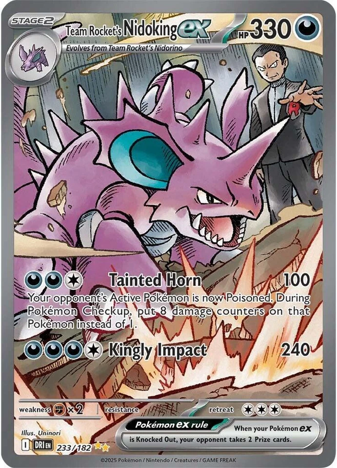 Team Rocket's Nidoking Ex 233/182 Sv10: Destined Rivals