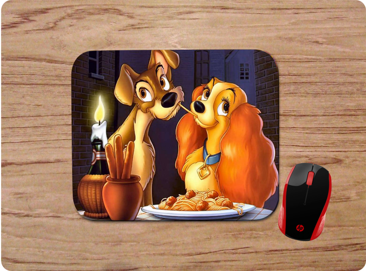 LADY AND THE TRAMP Disney Dogs Spaghetti CARDBOARD CUTOUT, 53 OFF