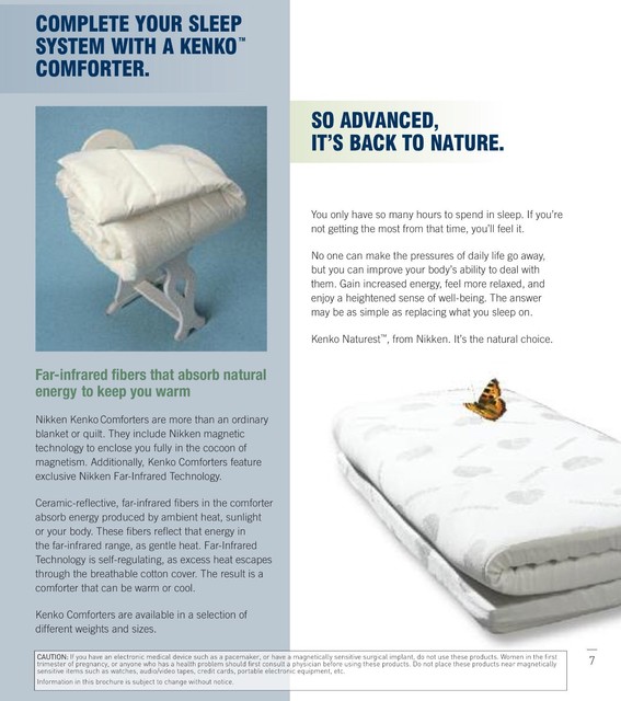 NEW Nikken KenkoDream FarInfrared Ionic Comforter Blanket