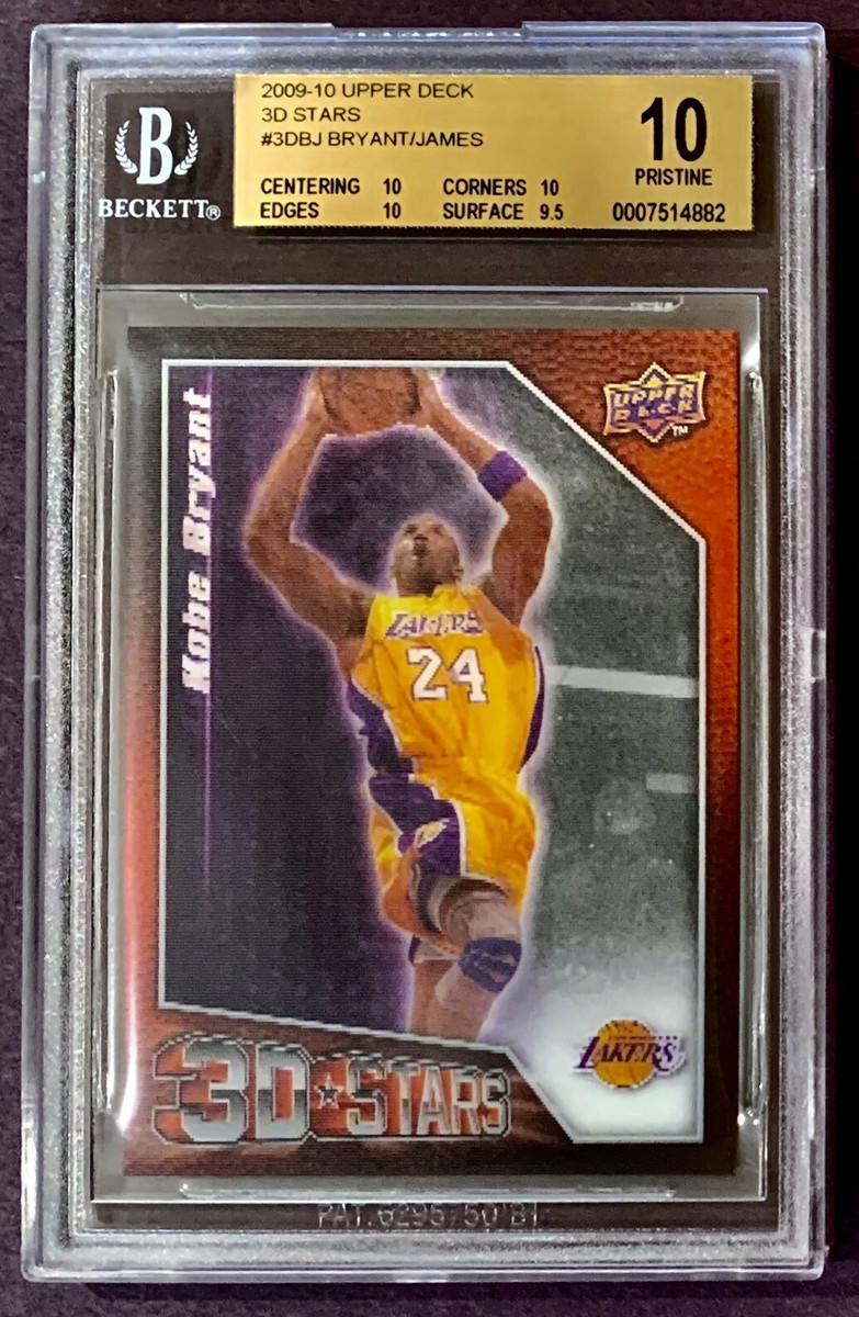 2009-10 Upper Deck 3D Stars Kobe Bryant/LeBron James BGS 10