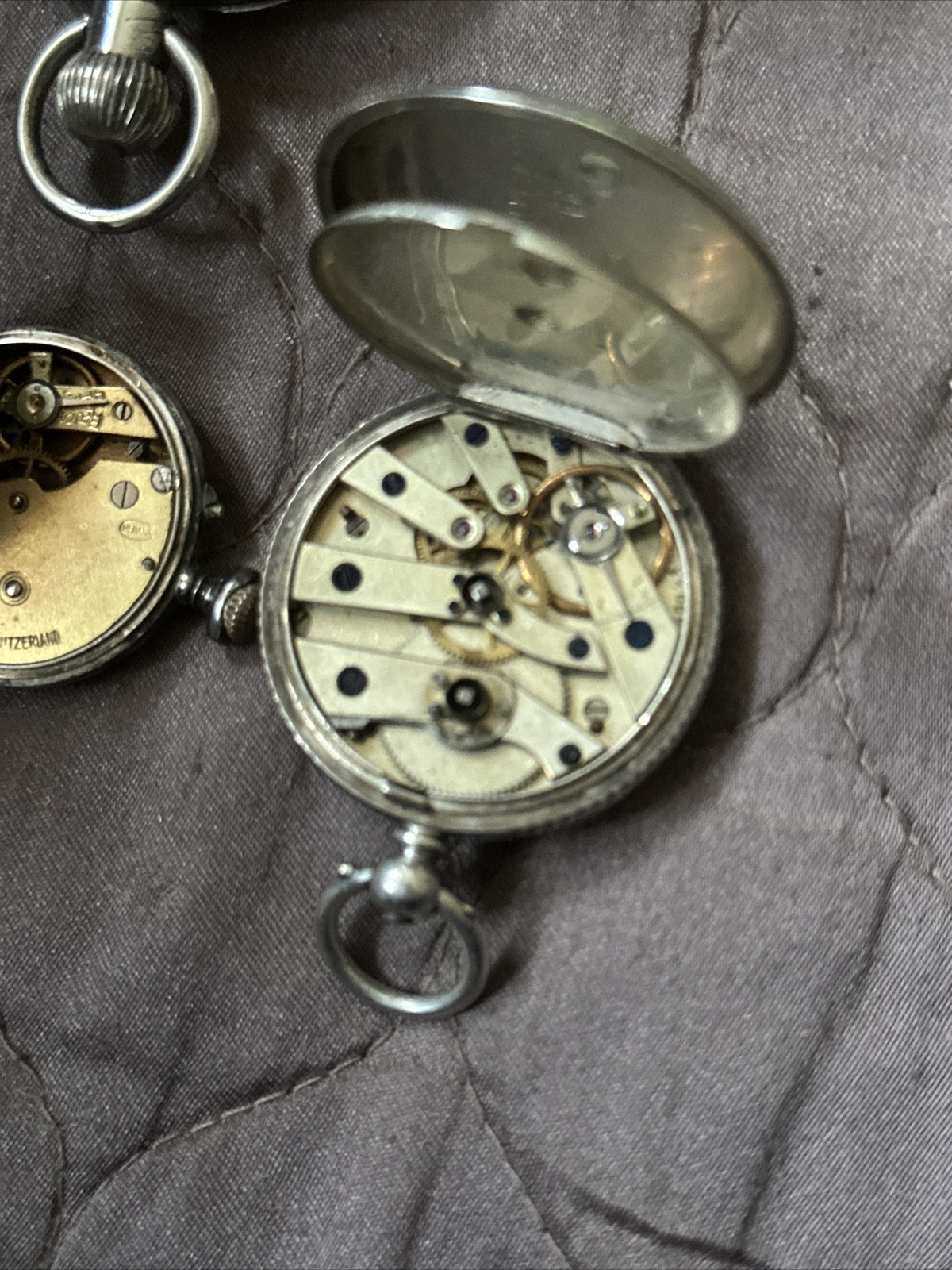 4 Silver Pocket Watches eBay