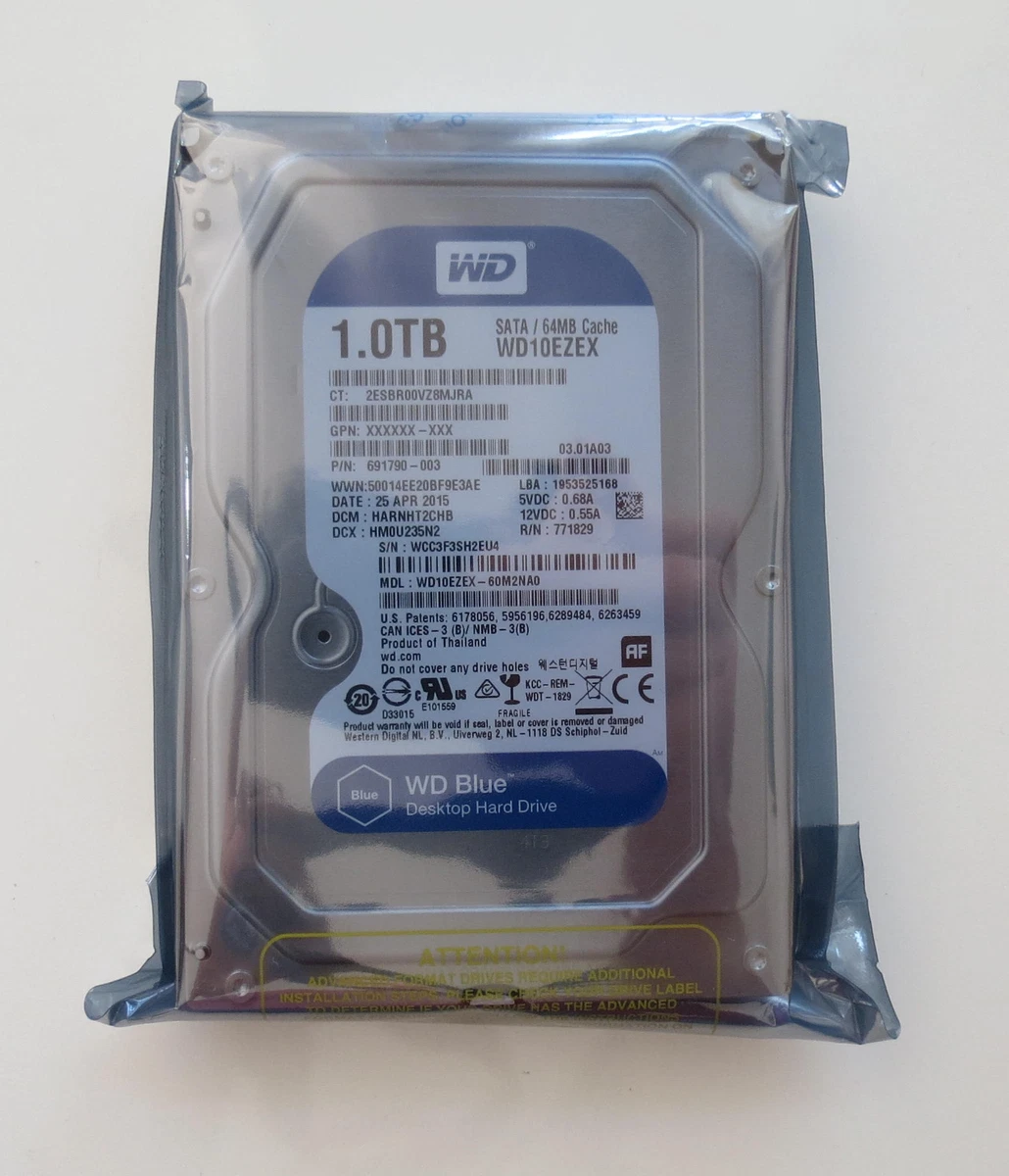 Western Digital WD Blue Desktop 1 To SATA 6Gb/s 64 Mo - Disque dur