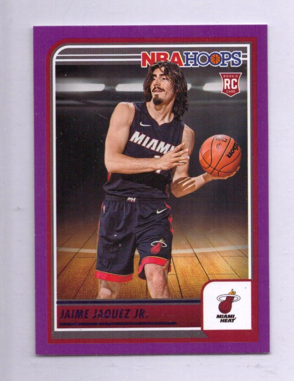2023-24 Panini NBA Hoops - Rookies Purple #249 Jaime Jaquez Jr. (RC)