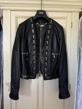 New ‘just Cavalli’ Black Leather Jacket