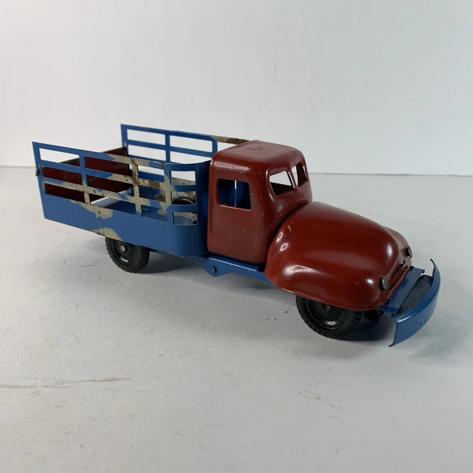 Vintage 1940s Trik-Truk Metal Steel Toy Truck Crash Action Assembly (Not Working - Image 2 of 4