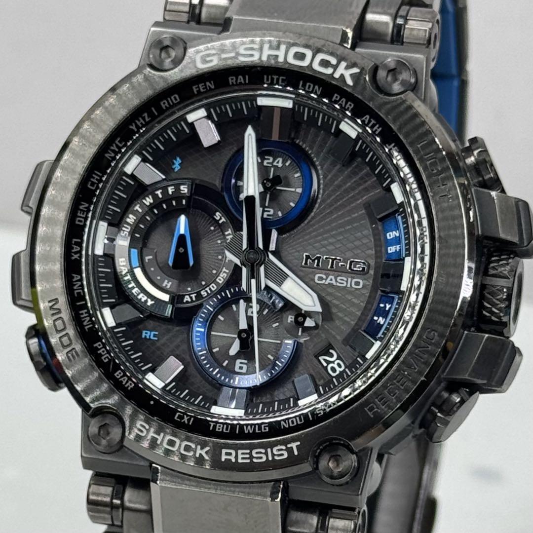 G-Shock MTG-B1000BD Bluetooth Solar Watch in Sleek Black