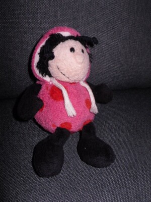   Nici  Marienkäfer mit Kapuze Kuscheltier Sammlung  Rarität ca. 14 cm 