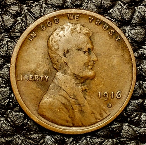 1916-D Lincoln Wheat Cent ~ VERY GOOD (VG) Condition ~ COMBINED SHIPPING!