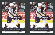 2006-07 UD UPPER DECK YOUNG GUNS #222 SHEA WEBER ~ TWO CARDS ~ MINT/GEM MINT