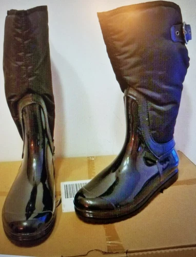 Comfortview Black Rubber Snow/Rain Boots 7W