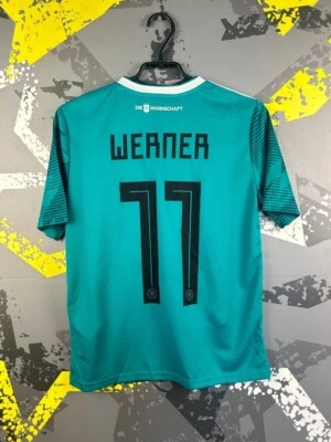 Werner Germany Away football shirt 2018 - 2019 Adidas Young L 13-14YRS ig93 - Image 1 of 4