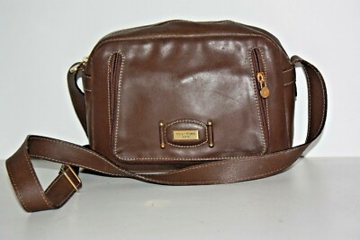 COURREGES Tasche Vintage Leder Haselnussbraun Umhängetasche BE