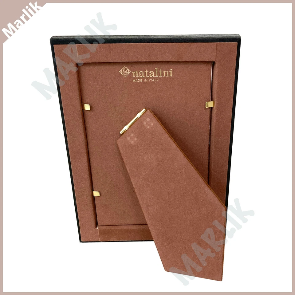 Natalini Handmade Italian Wooden Frame 4x6", Ivory/Red, Star Pattern, NEW - Image 2 of 3