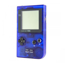  NEW GLASS SCREEN Nintendo Game Boy Pocket GBP Clear Purple System NEW