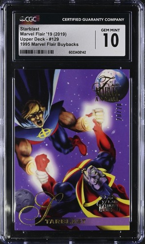 STARBLAST 2019 Marvel Flair #129 1995 Buyback 20/20 THE ONLY GEM MINT 10
