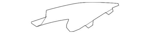 Recubrimiento de pilar de parabrisas para Ford Edge 2007-2010 (N/P 7T4Z-7803599-AA)