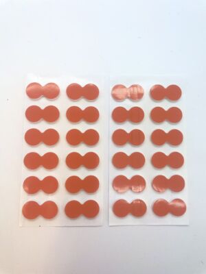24 Stück Orange stick-on strike Blinker, Fliegenfischen, 1cm x 2cm