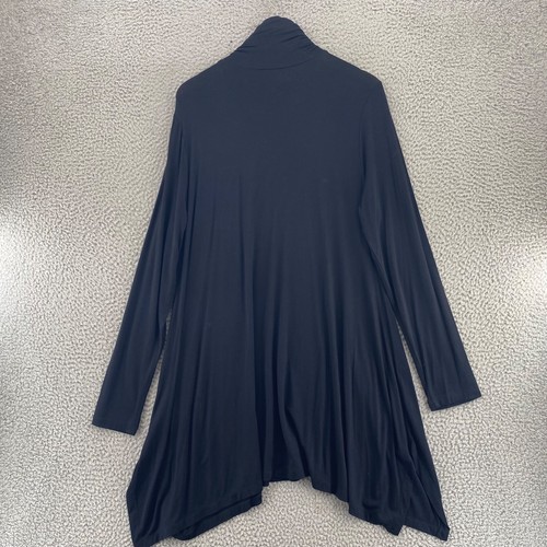 Soft Surroundings Top Damen groß zeitlich Rollkragen schwarz Tunika Langarm - Bild 11 von 11