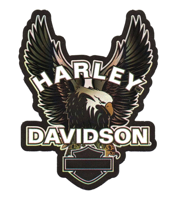 Harley Davidson BLANK BAR and SHIELD EAGLE Sticker OEM Part HAR434 ~ 3-5/8 Inch!